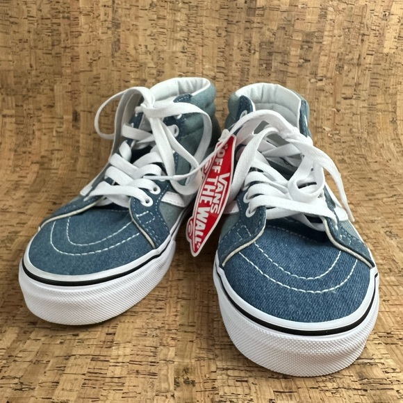 NWT Vans SK8 Mid Denim 2 Tone Sneaker - Picture 2 of 15